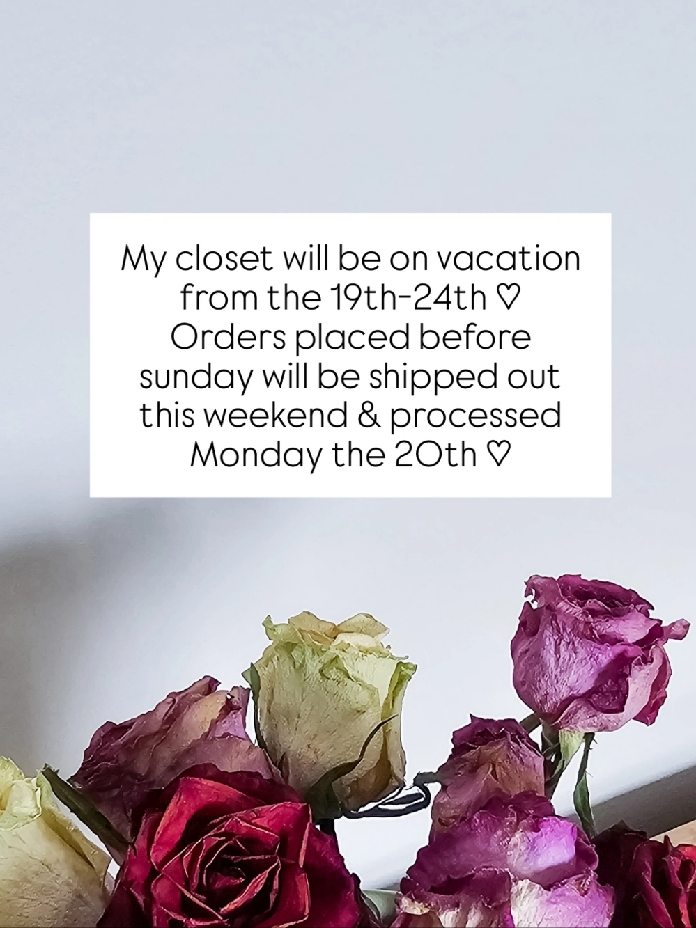 Vacation Notification